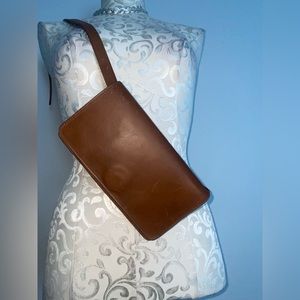 Able Brown Leather Crossbody Bag